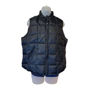 Arizona Jeans Co. Black quilted Down Puffer Vest sleeveless jacket